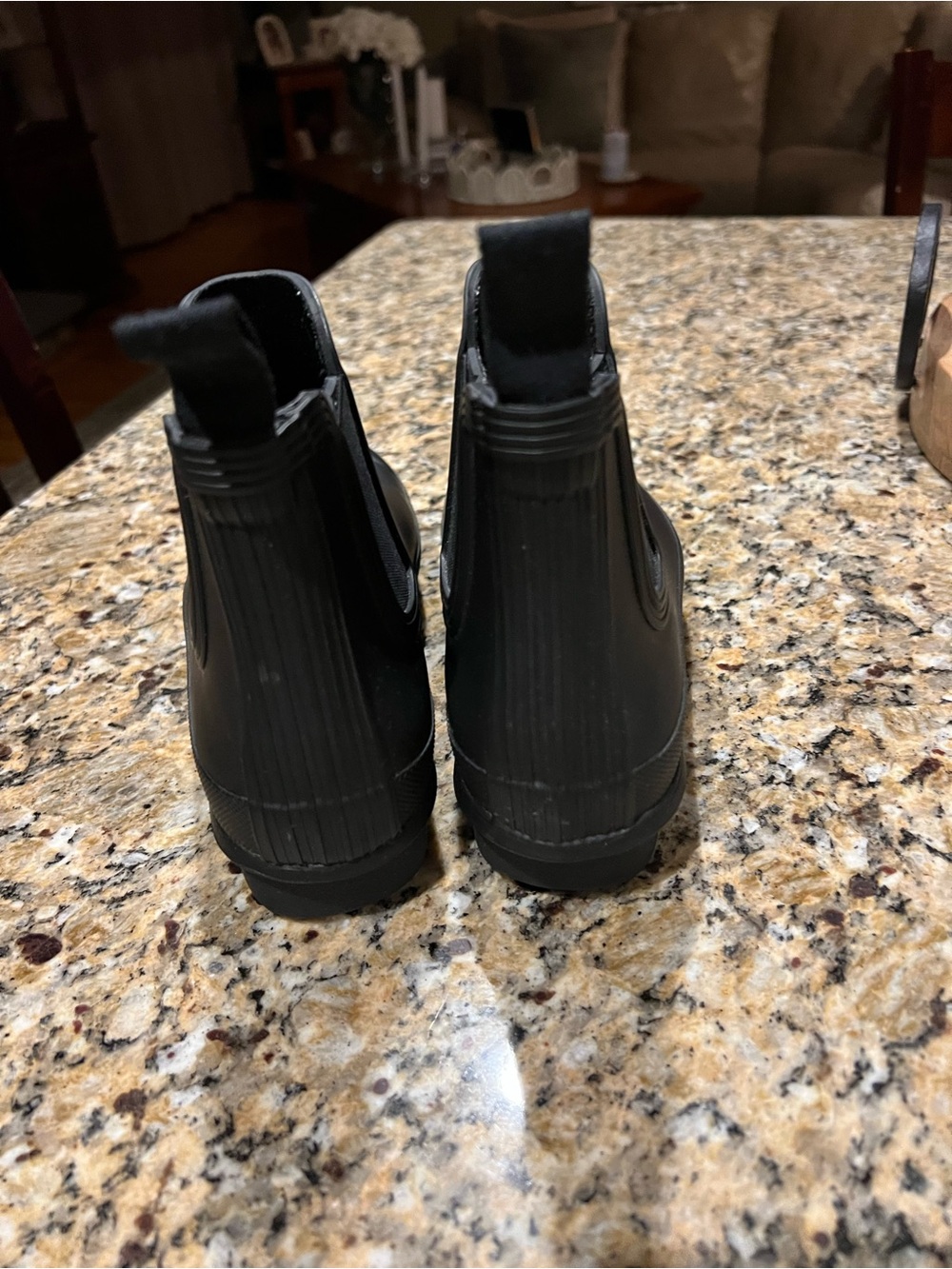 Hunter Black Chelsea Rain Boots Womens - Picture 3 of 6